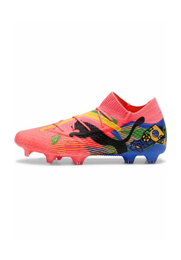 NEYMAR JR FUTURE 7 ULTIMATE - Fußballschuh Nocken - sunset glow black sun stream green bluemazing