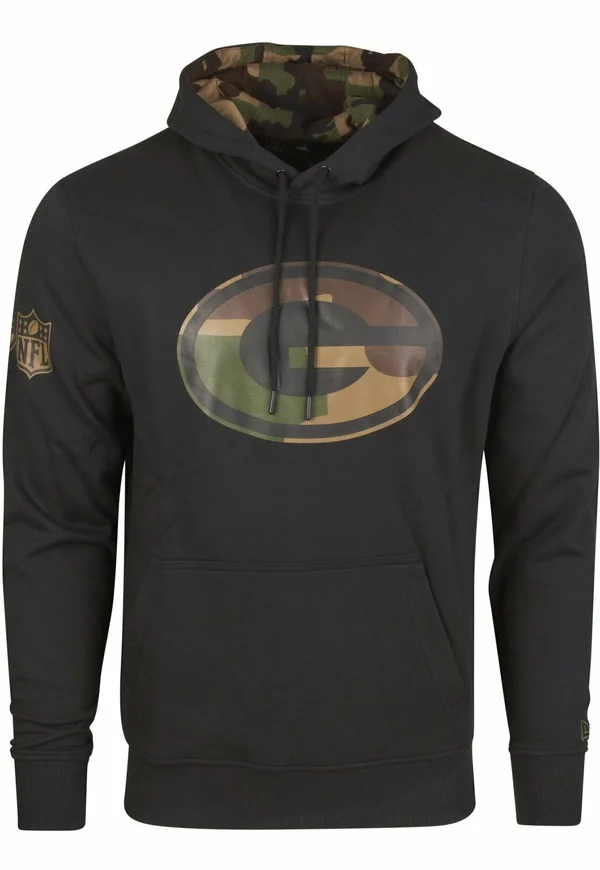 NFL BAY PACKERS - Kapuzenpullover - black wood camo