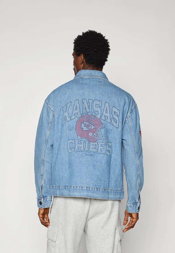 NFL KANSAS CITY CHIEFS JACKET - Vereinsmannschaften - blue denim