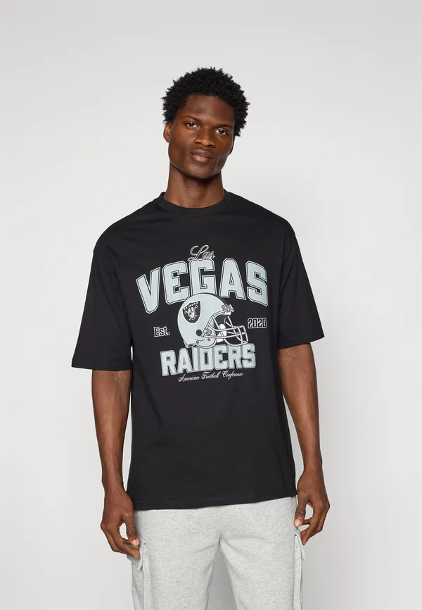 NFL LAS VEGAS RAIDERS HELMET TEE - Vereinsmannschaften - black