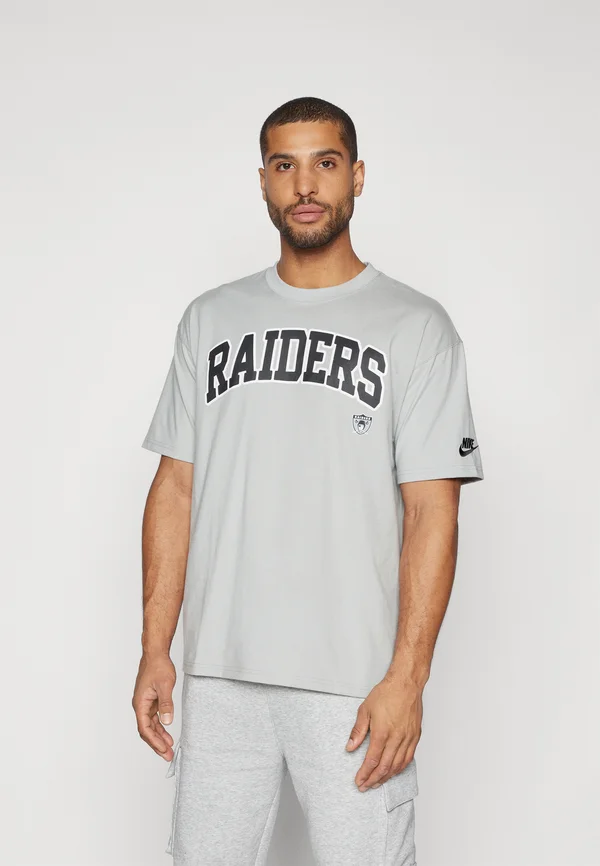 NFL LAS VEGAS RAIDERS LOOSE FIT HEAVYWEIGHT TEE - Vereinsmannschaften - medium silver