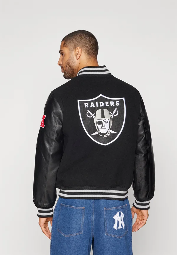 NFL LAS VEGAS RAIDERS VARSITY JACKET - Vereinsmannschaften - black