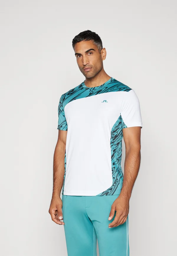 NICCOLO - T-Shirt print - teal/black