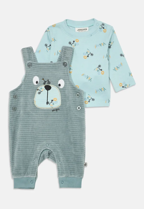 NICKI SET  BIKER BOY - Langarmshirt - light blue