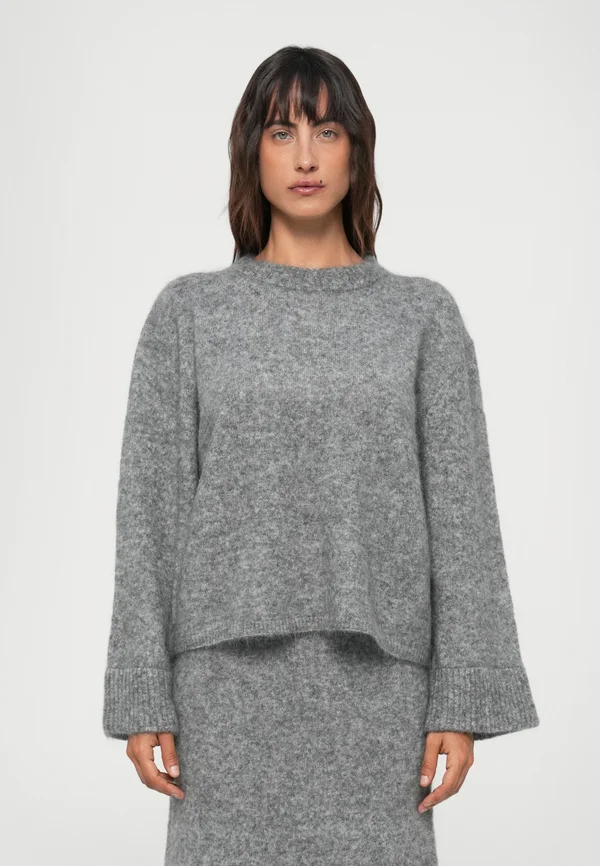 NICLAS SHORT - Strickpullover - grey