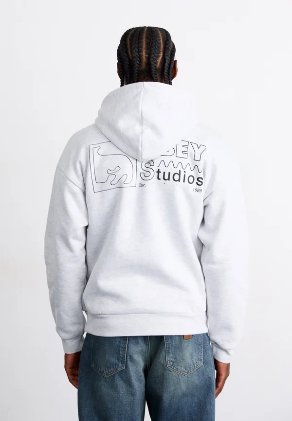 NICO EXTRA HEAVY HOOD - Kapuzenpullover - ash grey
