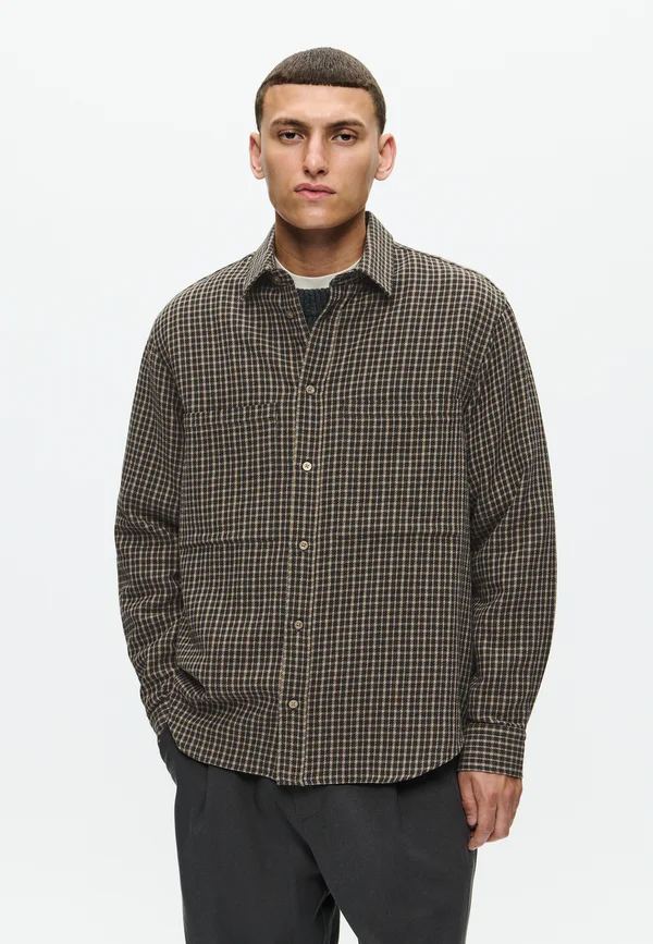 NICO - Hemd - greige check