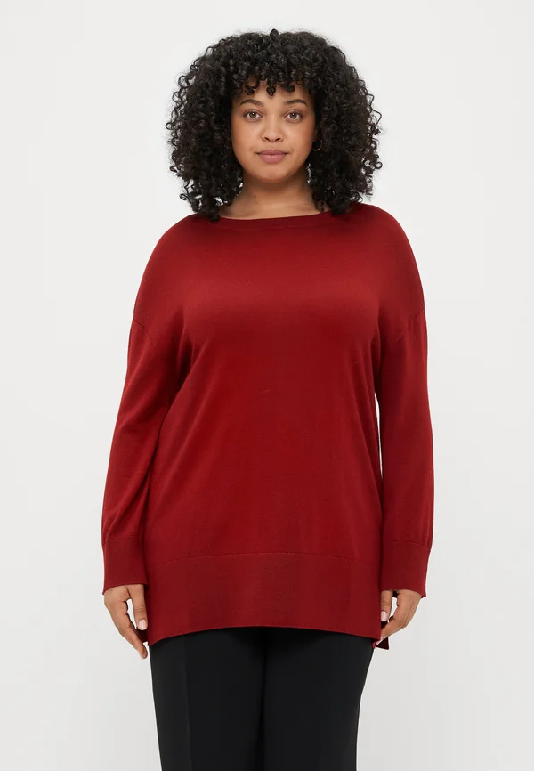 NIDO - Strickpullover - bordeaux