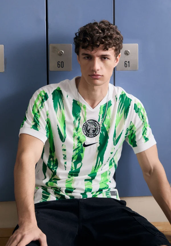 NIGERIA NFF NIKE DF STADIUM JERSEY SHORT SLEEVES AWAY - Nationalmannschaft - white/pine green