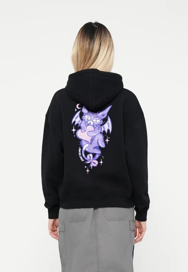 NIGHT CRITTER HOOD - Kapuzenpullover - black