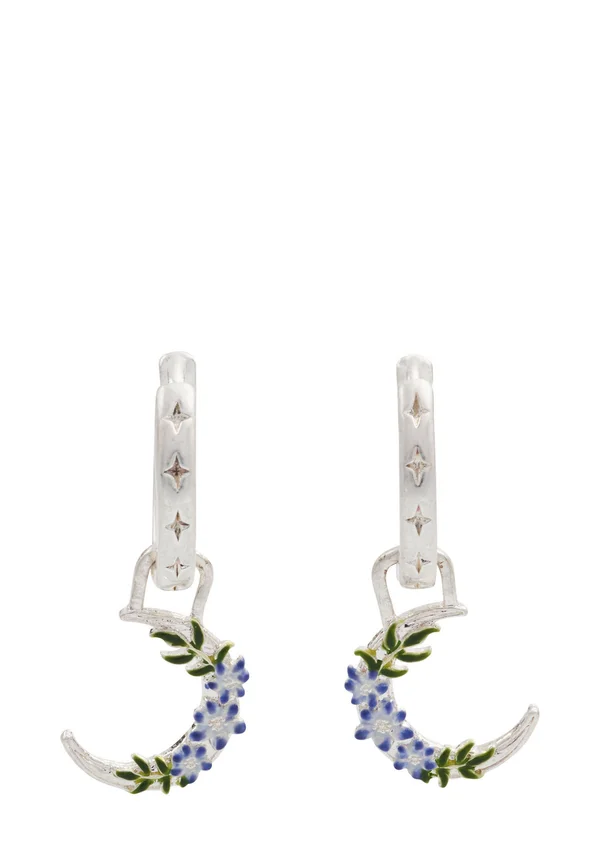 NIGHTSHADE MOON HUGGIE - Ohrringe - silver-coloured