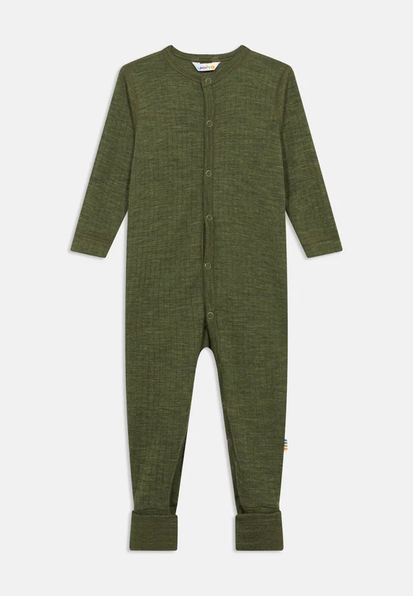 NIGHTSUIT WITH FOOT WOOL UNISEX - Pyjama - olive