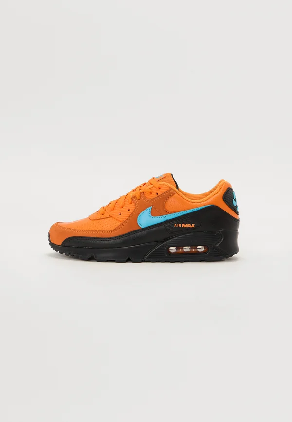 NIKE AIR MAX 90 - Sneaker low - mandarin/blue fury/black/white