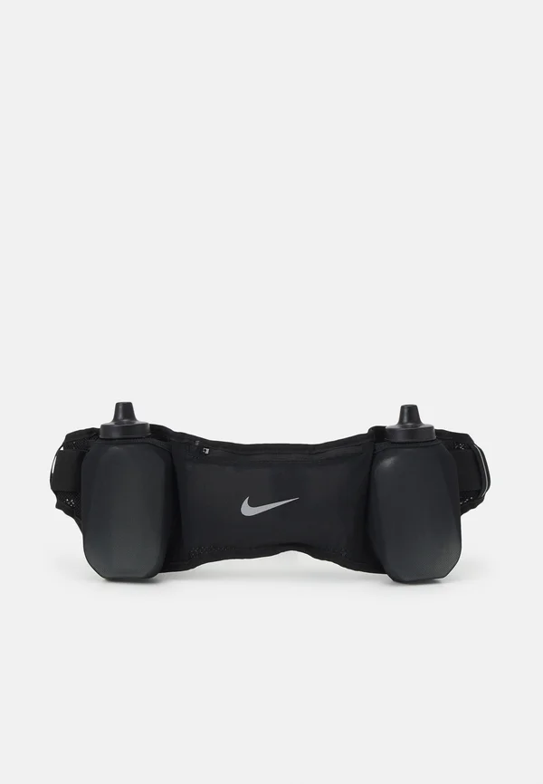 NIKE FLEX STRIDE DBL BOTTLE BELT 709ML UNISEX - Gürteltasche - black/black/silver