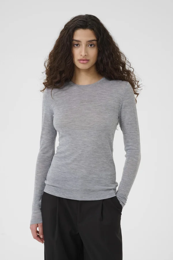 NINIA ROUNDNECK - Strickpullover - grey