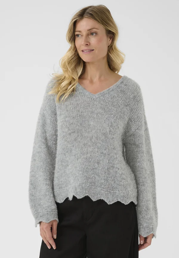 NISO - Strickpullover - grey melange