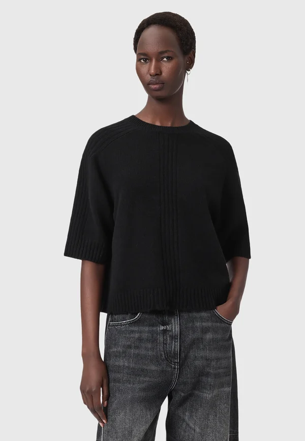 NIX - Strickpullover - black