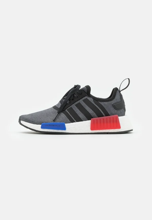 NMD_R1 UNISEX - Sneaker low - core black/semi lucid blue/glory red