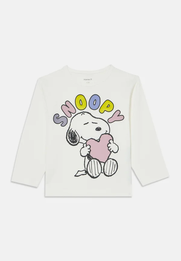 NMFDREMA SNOOPY - Langarmshirt - cloud dancer