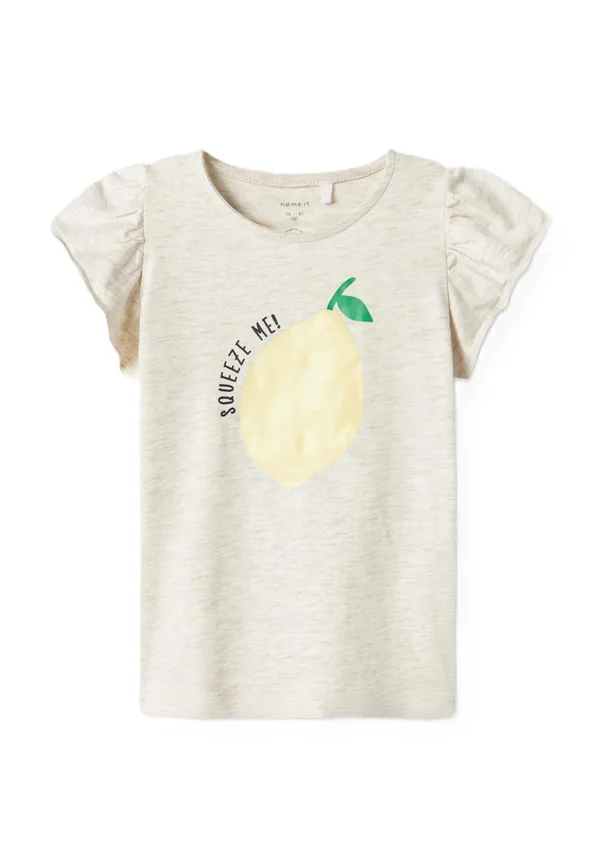 NMFFOLLYGLITTER SS  - T-Shirt print - peyote melange