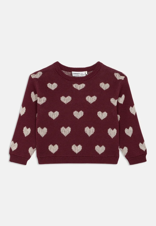 NMFOANA - Strickpullover - burgundy