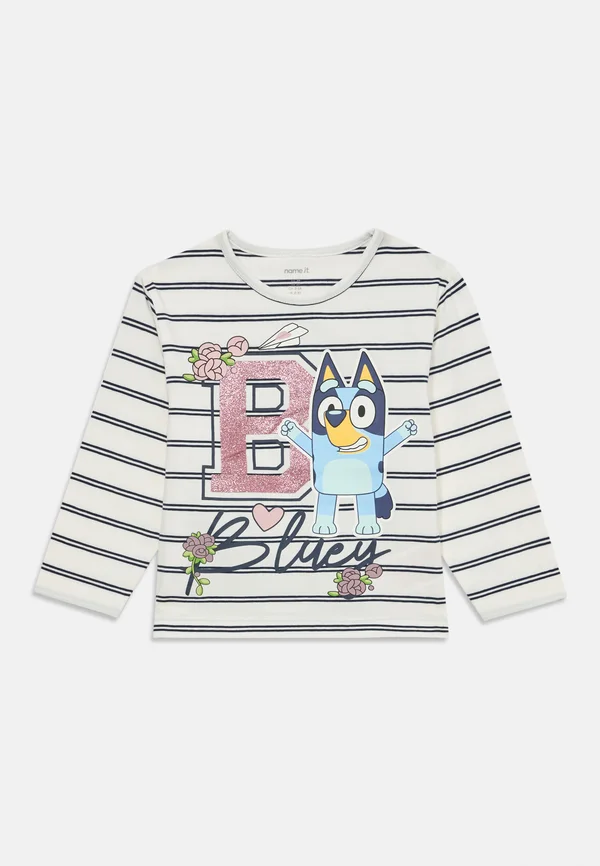 NMFSISKA BLUEY - Langarmshirt - cloud dancer