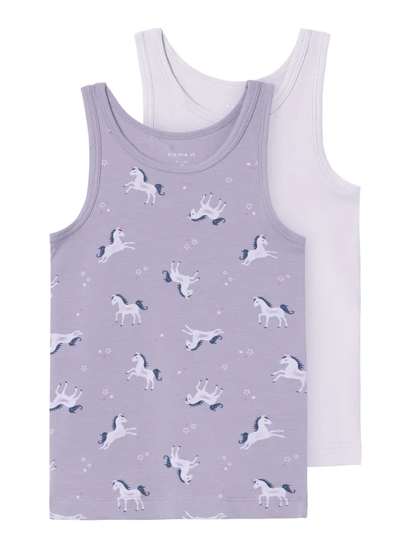 NMFTANK UNICORN 2 PACK - Unterhemd/-shirt - lavender aura