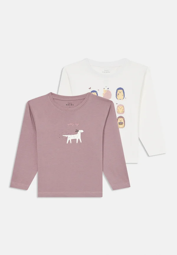 NMFVEEN 2 PACK - Langarmshirt - white/mauve