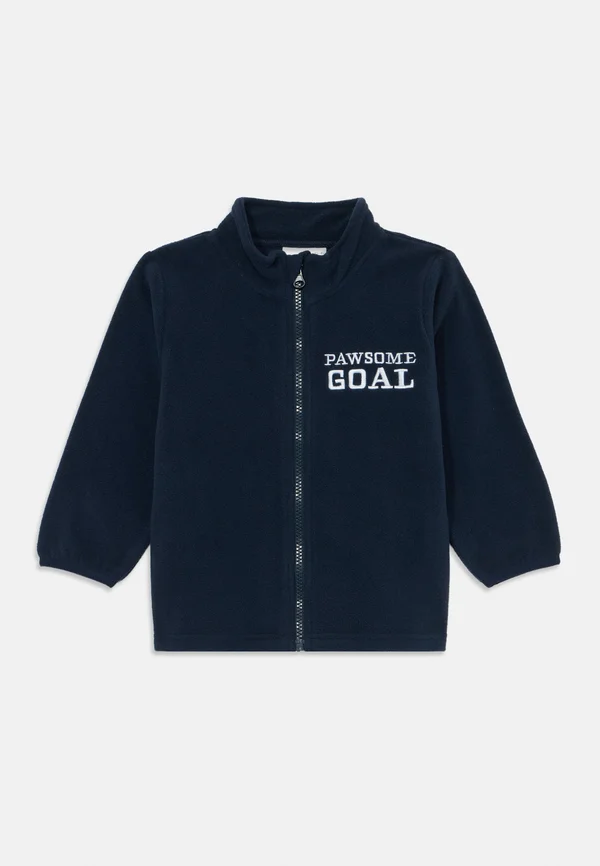 NMMJOHAN PAW FLEECE ZIP - Sweatjacke - navy