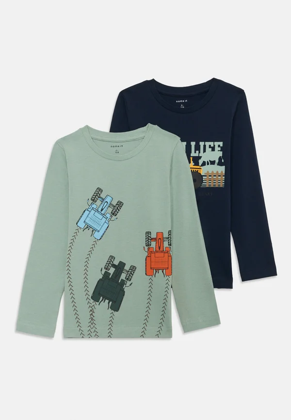 NMMLACTOR 2 PACK - Langarmshirt - navy blazer/jadeite