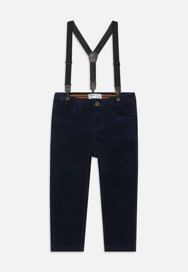 NMMRYAN SLIMPANT - Latzhose - navy blazer