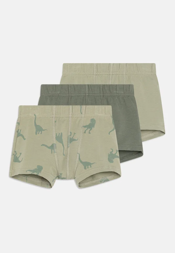 NMMTIGHTS DINO 3 PACK - Panties - agave green