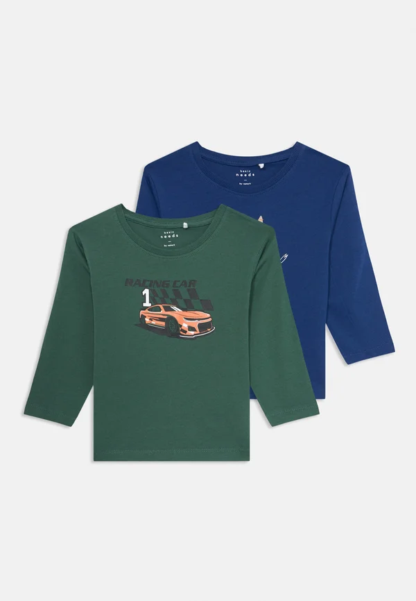 NMMVAGNO LOOSE 2 PACK  - Langarmshirt - dark green/dark blue