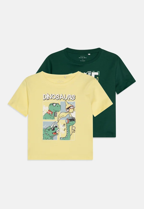 NMMVICTOR 2 PACK - T-Shirt print - chardonnay/forest bloom