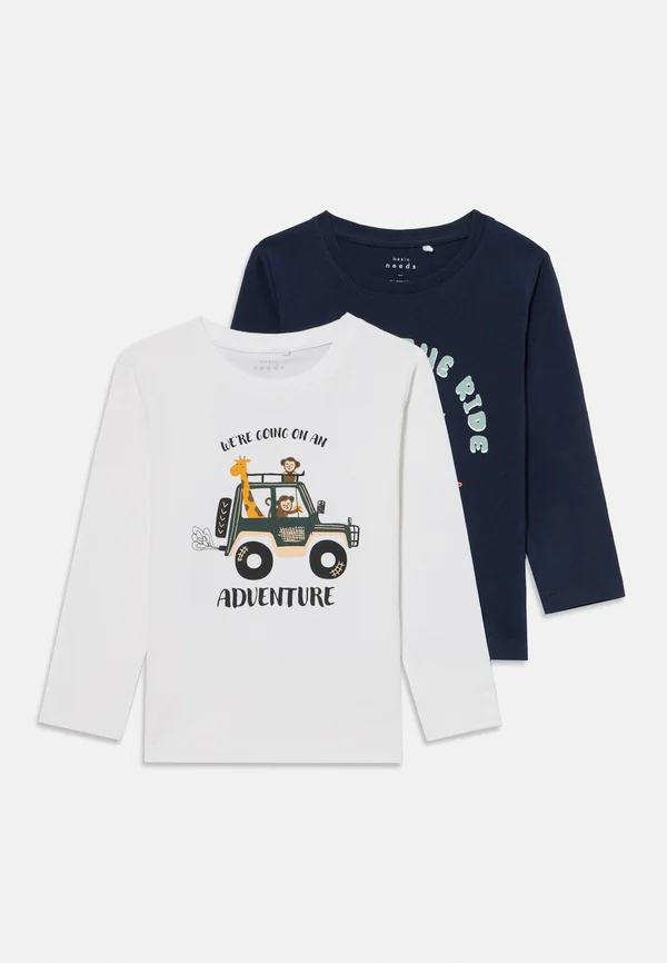 NMMVUX 2 PACK - Langarmshirt - bright white/navy