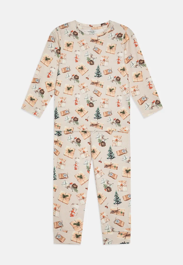 NMNROCCOS NIGHT UNISEX - Nachtwäsche Set - peyote melange