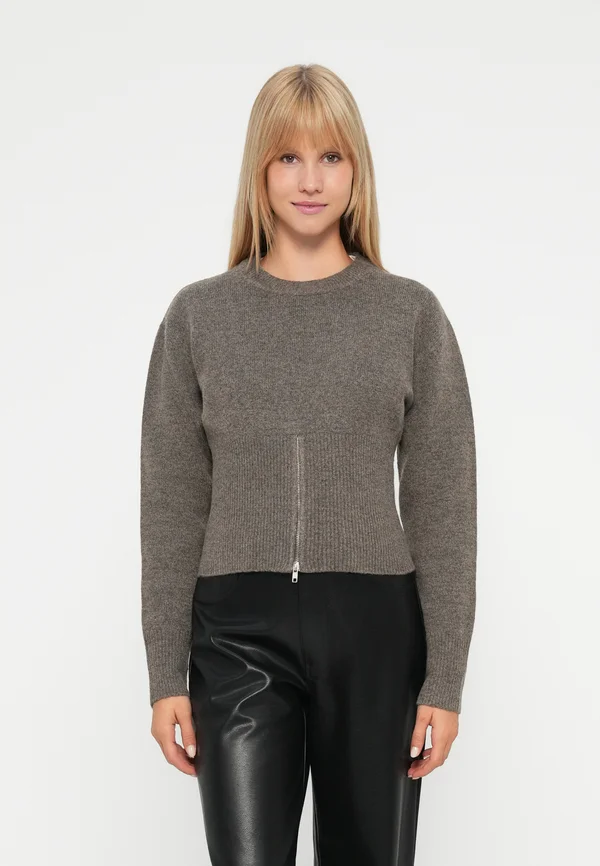 NMSLOAN O NECK - Strickpullover - morel