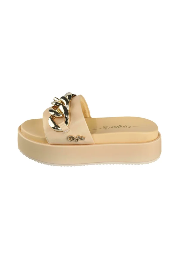 NOA SLIDE CHAIN - Pantolette hoch - gold
