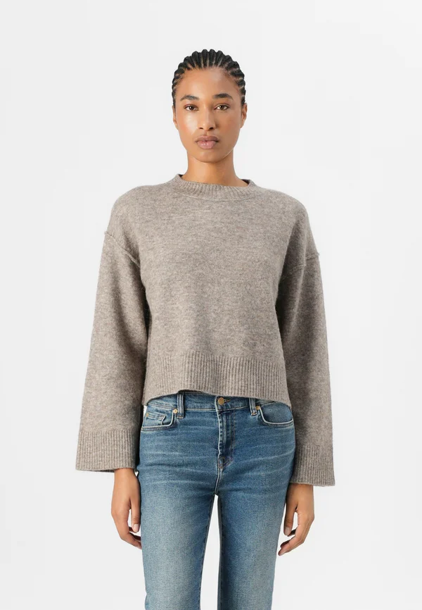 NOELLE COZY DAYS - Strickpullover - light espresso melange