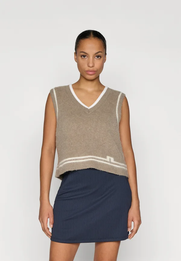 NOELLE VEST - Strickpullover - brindle