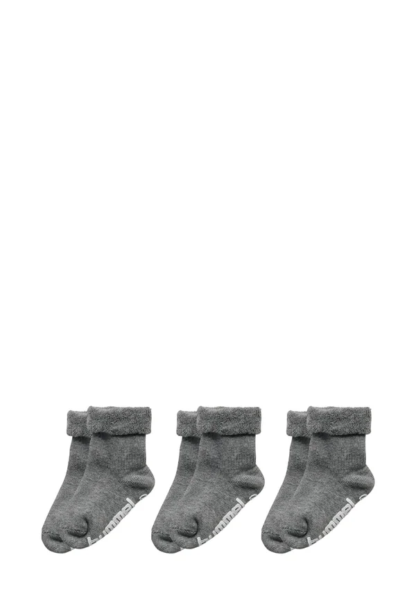 NON SLIP 3-PACK  - Socken - grey melange