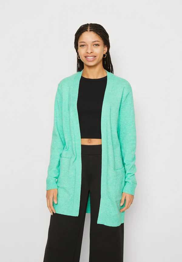NONINA - Strickjacke - ming green melange
