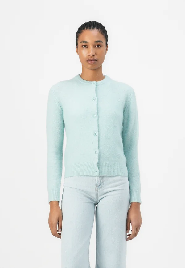NOR SHORT CARDIGAN - Strickjacke - blue haze