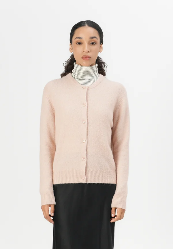 NOR SHORT CARDIGAN - Strickjacke - cameo rose