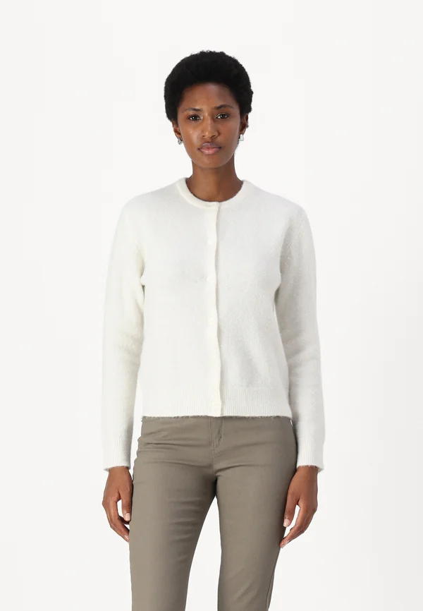NOR SHORT CARDIGAN - Strickjacke - clear cream