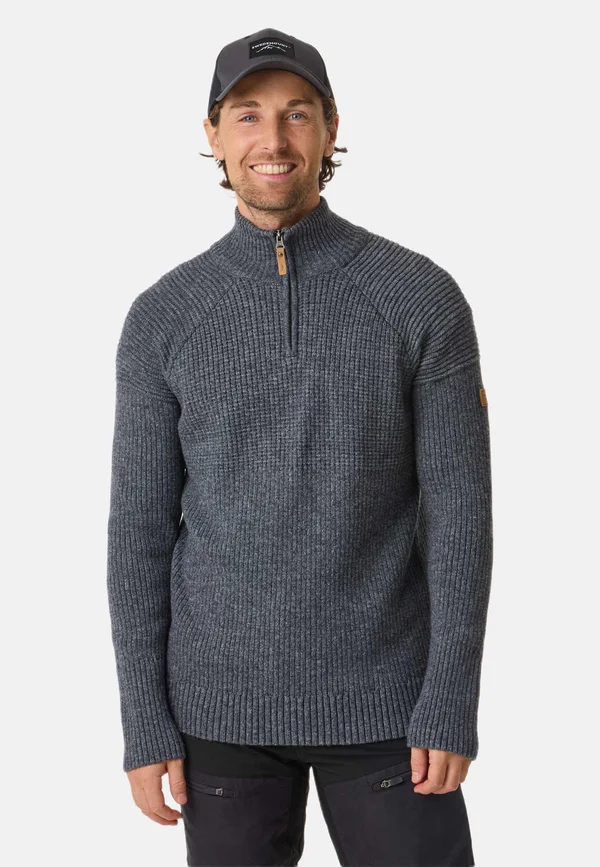 NORDKAP HALFZIP - Strickpullover - charcoal melange