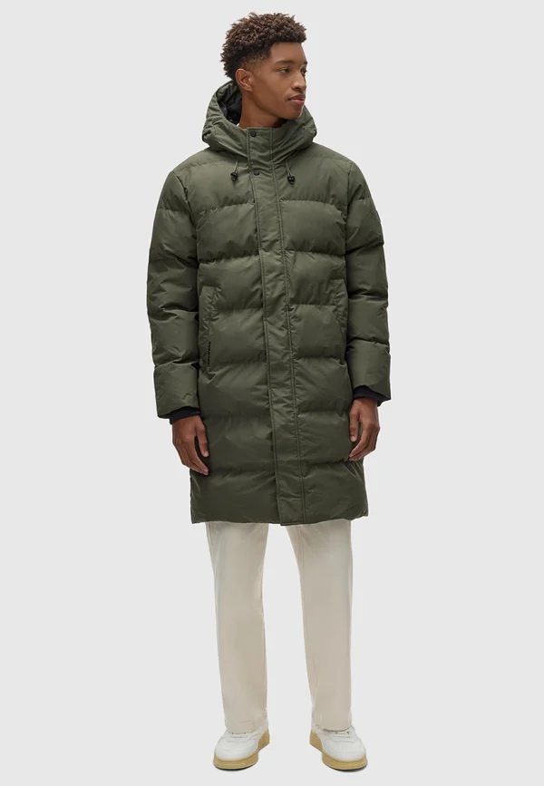 NORDWEY - Wintermantel - dark olive