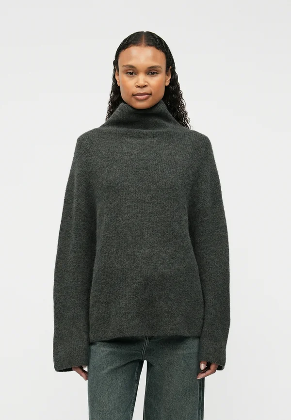NORIS TURTLENECK - Strickpullover - dark evergreen melange