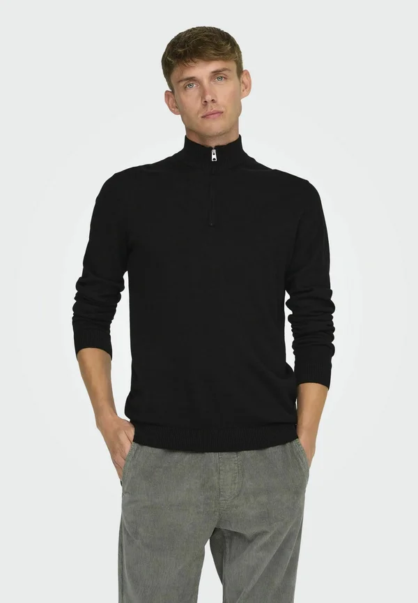 NORMAL  - Strickpullover - black