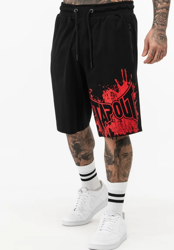 NORMALE PASSFORM BLASHED - Jogginghose - black red